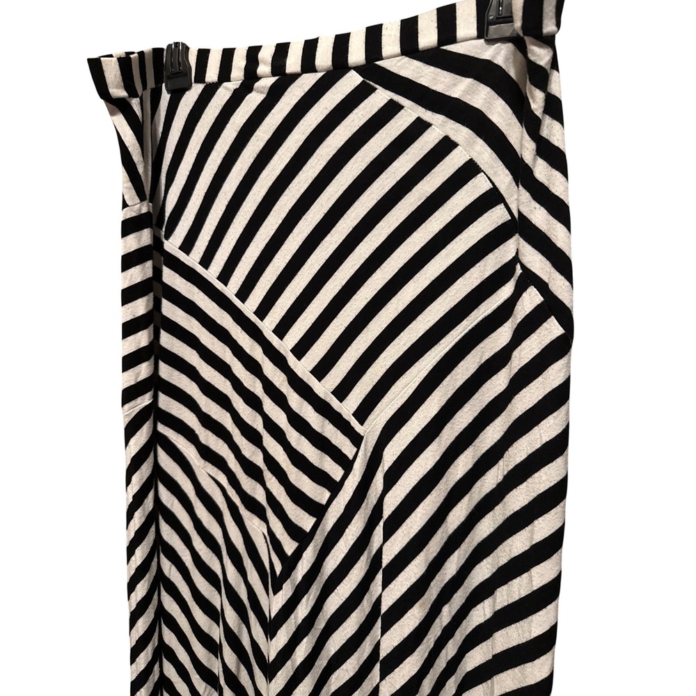 DESIGN HISTORY Black White Moonbeam Maxi Skirt Women's Missy XL Flowy A-Line